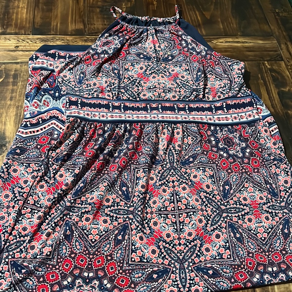 Size M boho maxi dress EUC